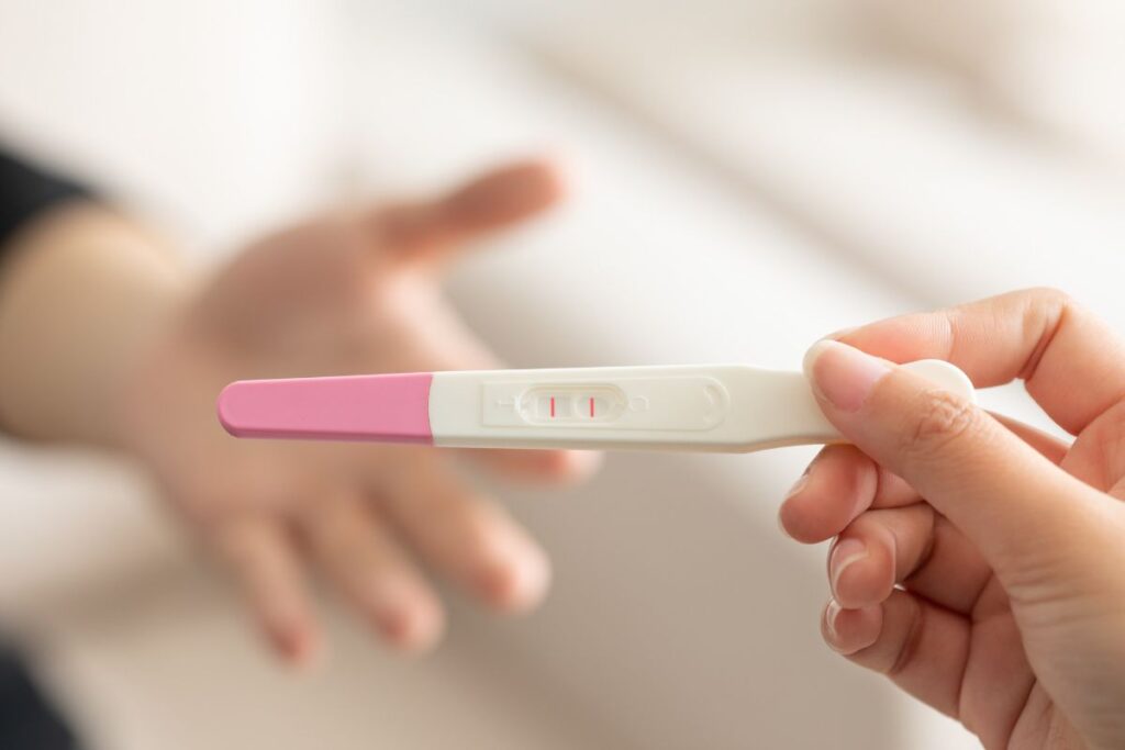 Positive Dollar Tree Pregnancy Test