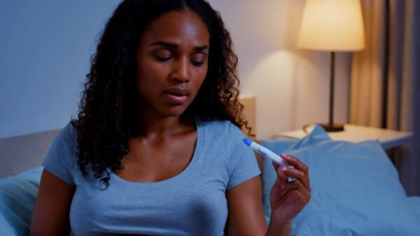 Pregnancy test kit with focus on the question: Can I take a pregnancy test at night?