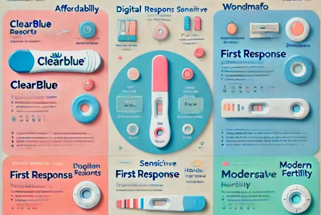 A close-up image of a woman holding an right ovulation test kit, ready to track her fertility cycle after her period.