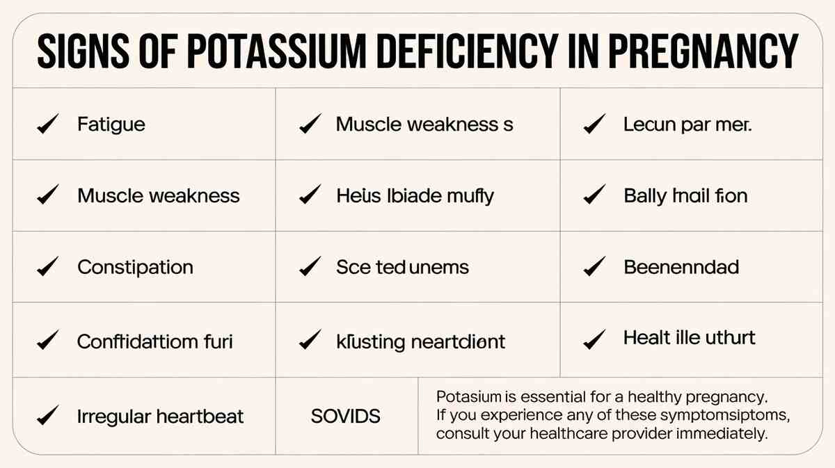 How to Identify Signs of potassium deficiency in pregnancy Symptoms 2 Signs of potassium deficiency in pregnancy